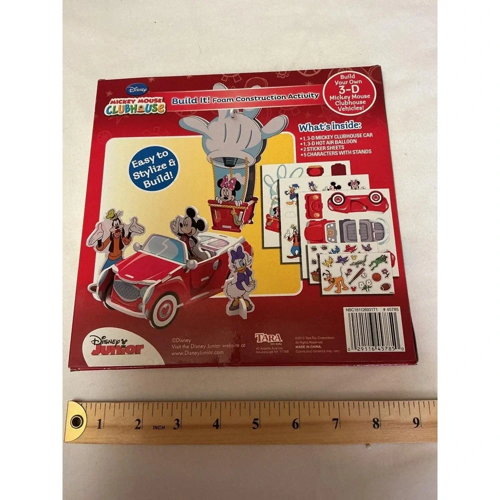 Disney Mickey Mouse Clubhouse Build It Foam Construction Activity 3D Vehicles